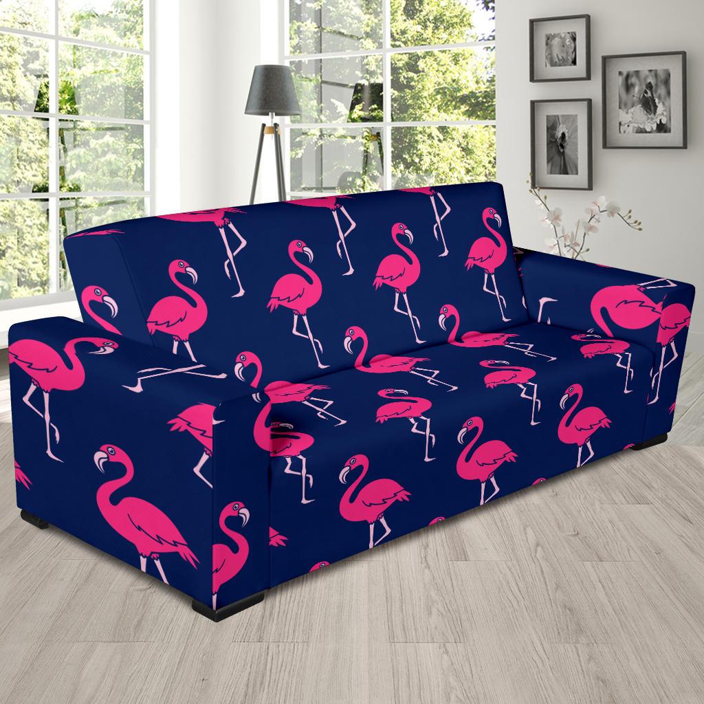 Pink Flamingo Pattern Sofa Slipcover-JORJUNE.COM