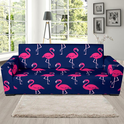 Pink Flamingo Pattern Sofa Slipcover-JORJUNE.COM