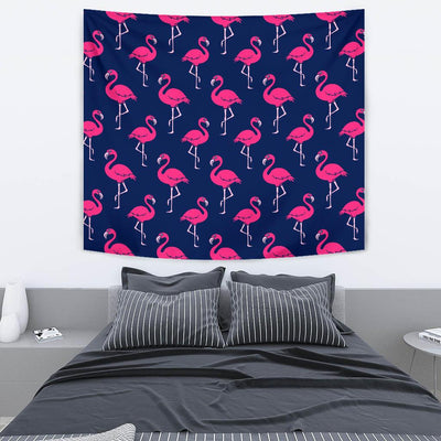 Pink Flamingo Pattern Tapestry