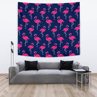 Pink Flamingo Pattern Tapestry