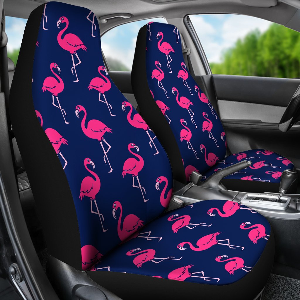 Pink Flamingo Pattern Universal Fit Car Seat Covers
