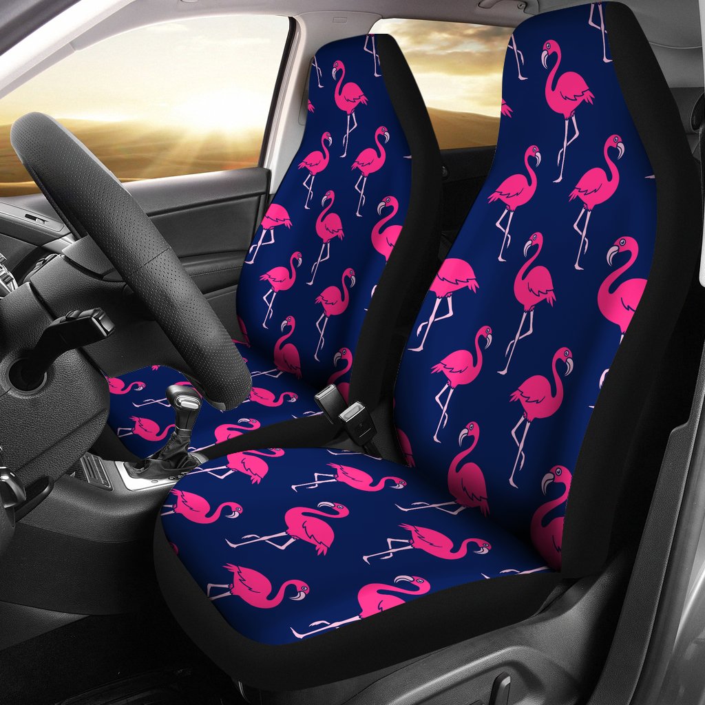 Pink Flamingo Pattern Universal Fit Car Seat Covers