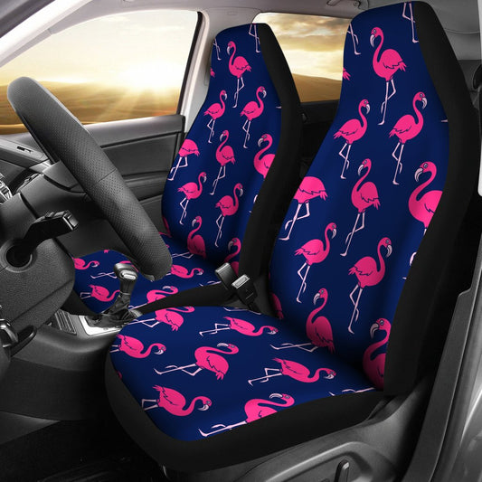 Pink Flamingo Pattern Universal Fit Car Seat Covers