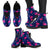 Pink Flamingo Pattern Women Leather Boots