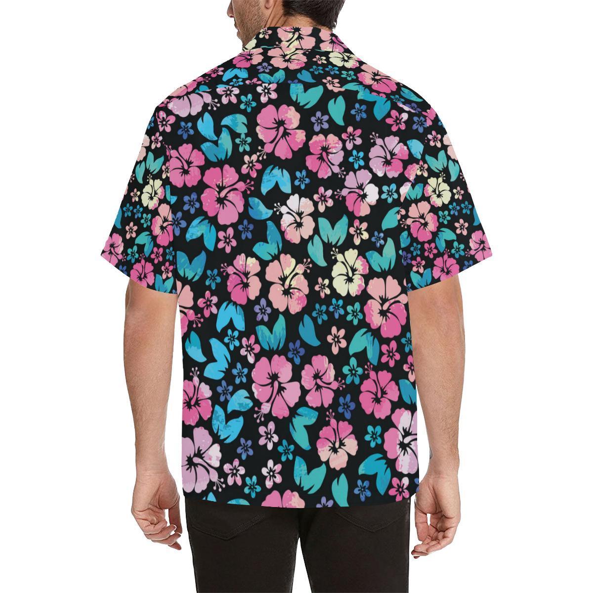 Pink Hawaiian Shirt Mens, Floral Shirt Hawaii Men, Shirt F Men Hawaii