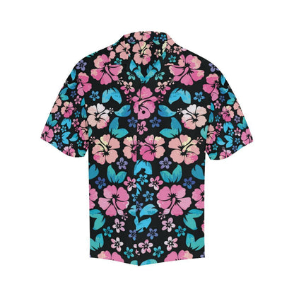 Pink Hibiscus Hawaiian Flower Men Hawaii Shirt
