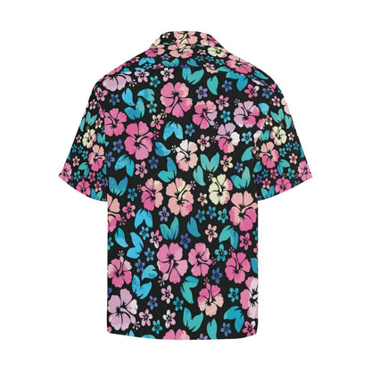 Pink Hibiscus Hawaiian Flower Men Hawaii Shirt