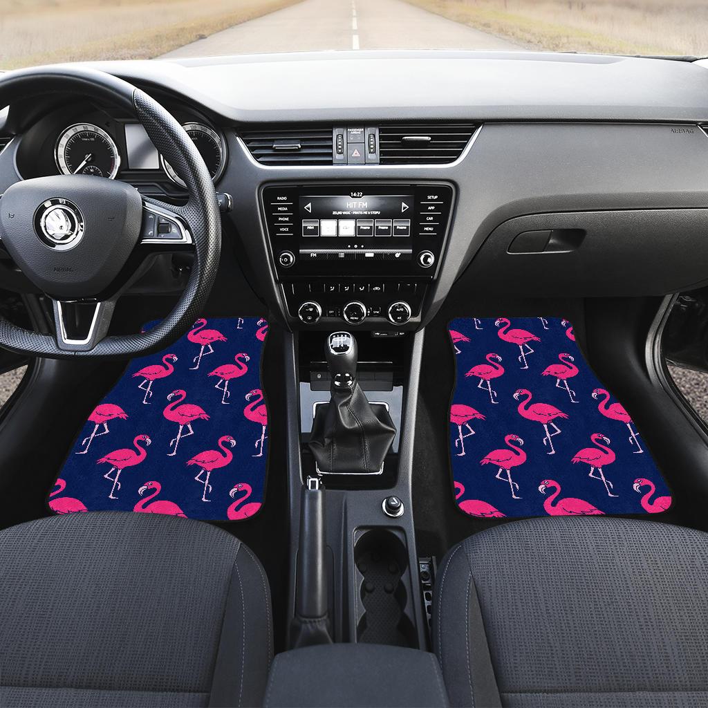 Pink Hibiscus Hawaiian Flower Front and Back Car Floor Mats