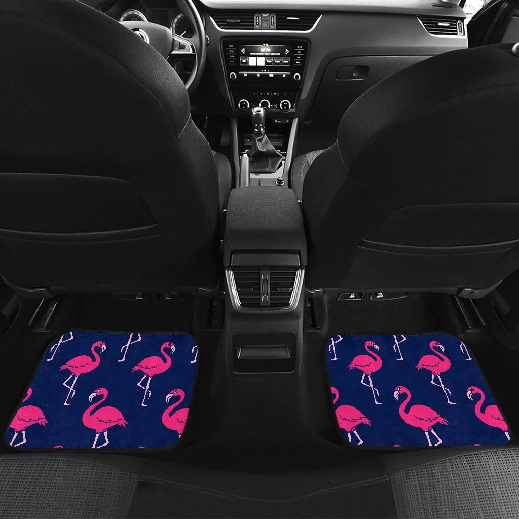 Pink Hibiscus Hawaiian Flower Front and Back Car Floor Mats