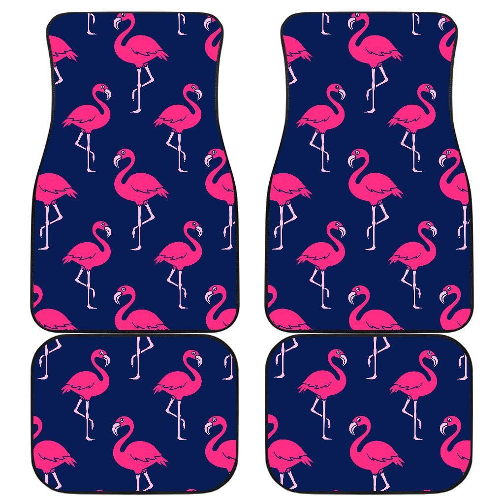 Pink Hibiscus Hawaiian Flower Front and Back Car Floor Mats