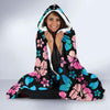 Pink Hibiscus Hawaiian Flower Hooded Blanket-JORJUNE.COM