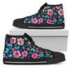 Pink Hibiscus Hawaiian Flower Men High Top Shoes