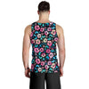 Pink Hibiscus Hawaiian Flower Men Tank Top