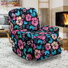 Pink Hibiscus Hawaiian Flower Recliner Slipcover-JORJUNE.COM