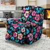 Pink Hibiscus Hawaiian Flower Recliner Slipcover-JORJUNE.COM