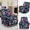 Pink Hibiscus Hawaiian Flower Recliner Slipcover-JORJUNE.COM