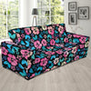 Pink Hibiscus Hawaiian Flower Sofa Slipcover-JORJUNE.COM