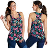 Pink Hibiscus Hawaiian Flower Women Racerback Tank Top