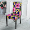 Pink Hibiscus Pattern Print Design HB027 Dining Chair Slipcover-JORJUNE.COM