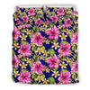 Pink Hibiscus Pattern Print Design HB027 Duvet Cover Bedding Set-JORJUNE.COM