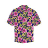 Pink Hibiscus Pattern Print Design HB027 Men Hawaiian Shirt-JorJune