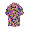 Pink Hibiscus Pattern Print Design HB027 Men Hawaiian Shirt-JorJune