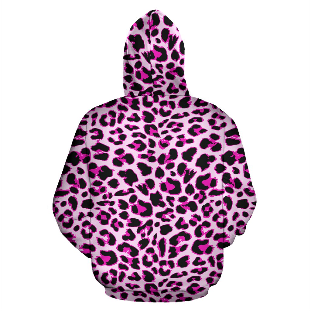 Pink cheetah print discount hoodie