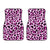 Pink Leopard Print Car Floor Mats