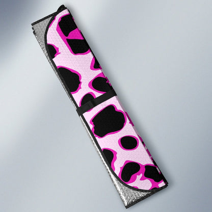 Pink Leopard Print Car Sun Shade-JorJune