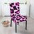Pink Leopard Print Dining Chair Slipcover-JORJUNE.COM