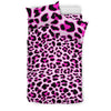 Pink Leopard Print Duvet Cover Bedding Set