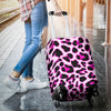 Pink Leopard Print Luggage Cover Protector