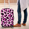 Pink Leopard Print Luggage Cover Protector