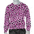 Pink Leopard Print Men Crewneck Sweatshirt