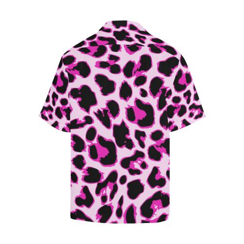 Pink Leopard Print Men Hawaiian Shirt