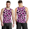 Pink Leopard Print Men Tank Top
