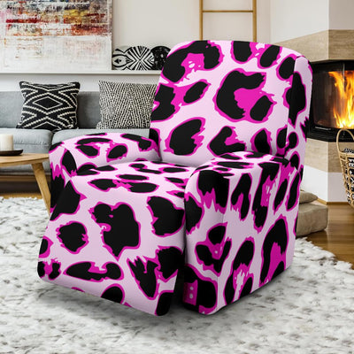 Pink Leopard Print Recliner Slipcover-JORJUNE.COM