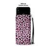 Pink Leopard Print Wallet Phone Case