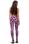Pink Leopard Print Women Leggings