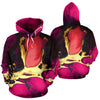 Pink Marble All Over Print Hoodie