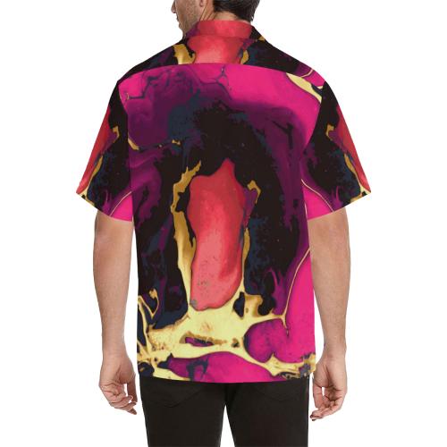 Pink Marble Men Hawaiian Shirt