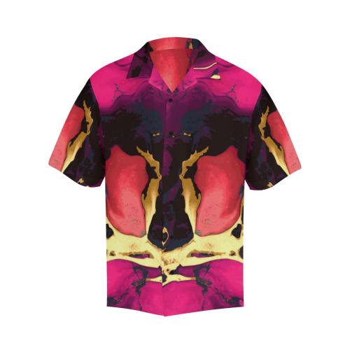 Pink Marble Men Hawaiian Shirt