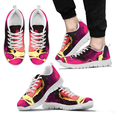 Pink Marble Men Sneakers