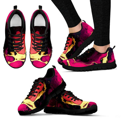 Pink Marble Women Sneakers