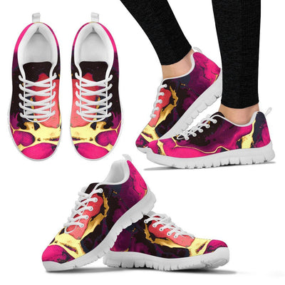 Pink Marble Women Sneakers