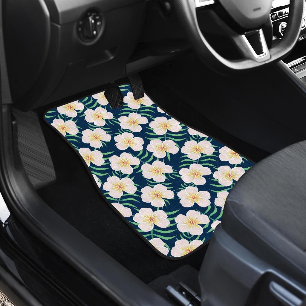 Pink Plumeria Pattern Print Design PM016 Car Floor Mats-JORJUNE.COM