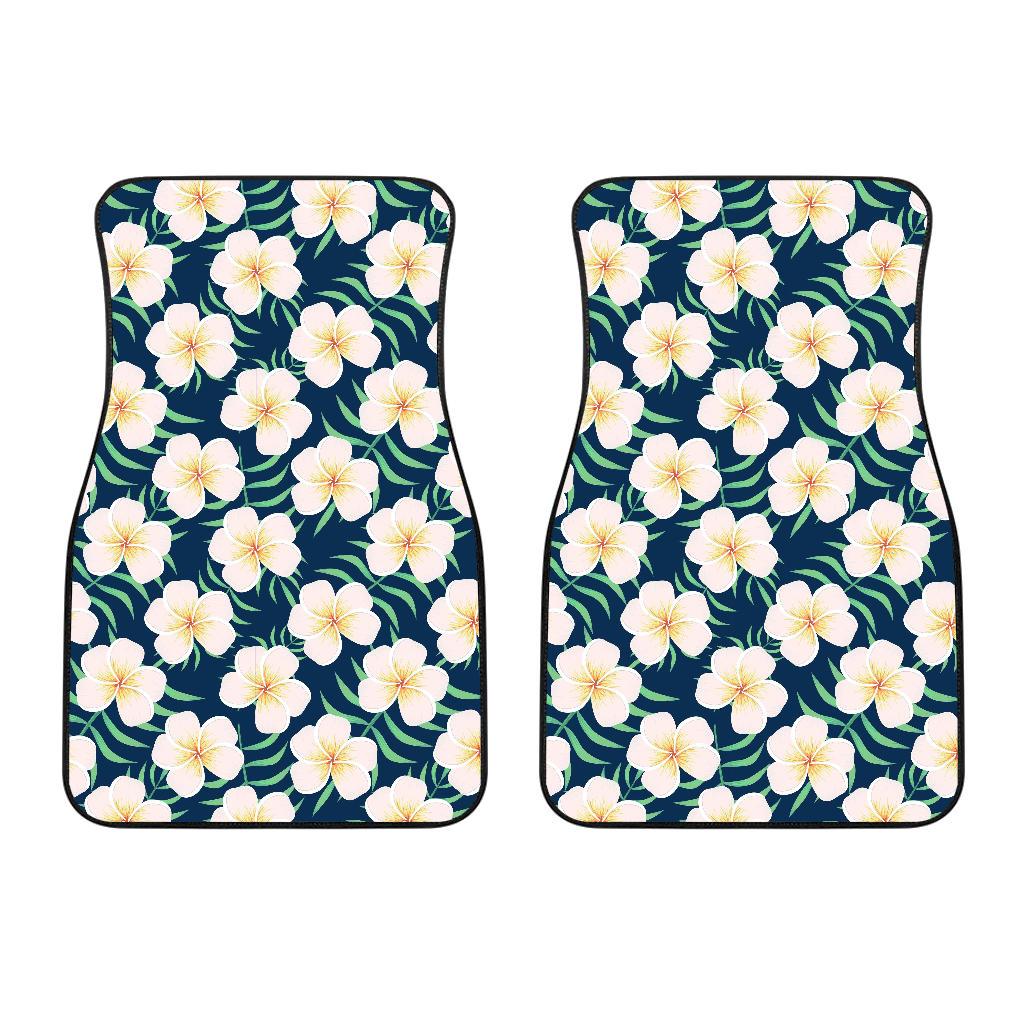 Pink Plumeria Pattern Print Design PM016 Car Floor Mats-JORJUNE.COM