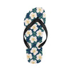 Pink Plumeria Pattern Print Design PM016 Flip Flops-JorJune