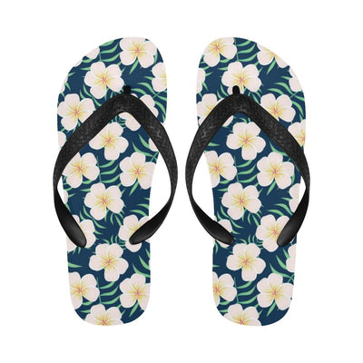 Pink Plumeria Pattern Print Design PM016 Flip Flops-JorJune