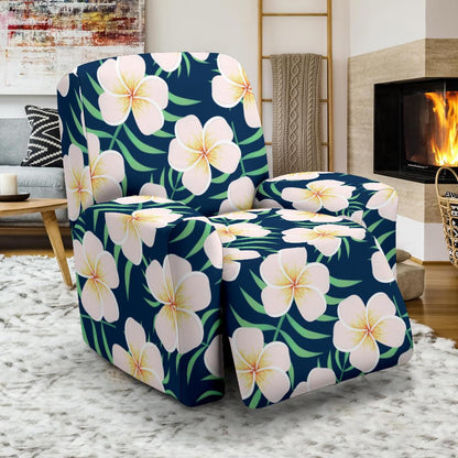Pink Plumeria Pattern Print Design PM016 Recliner Slipcover-JORJUNE.COM